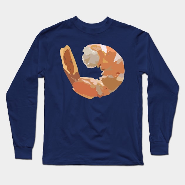Shrimp Long Sleeve T-Shirt by ElviaMontemayor